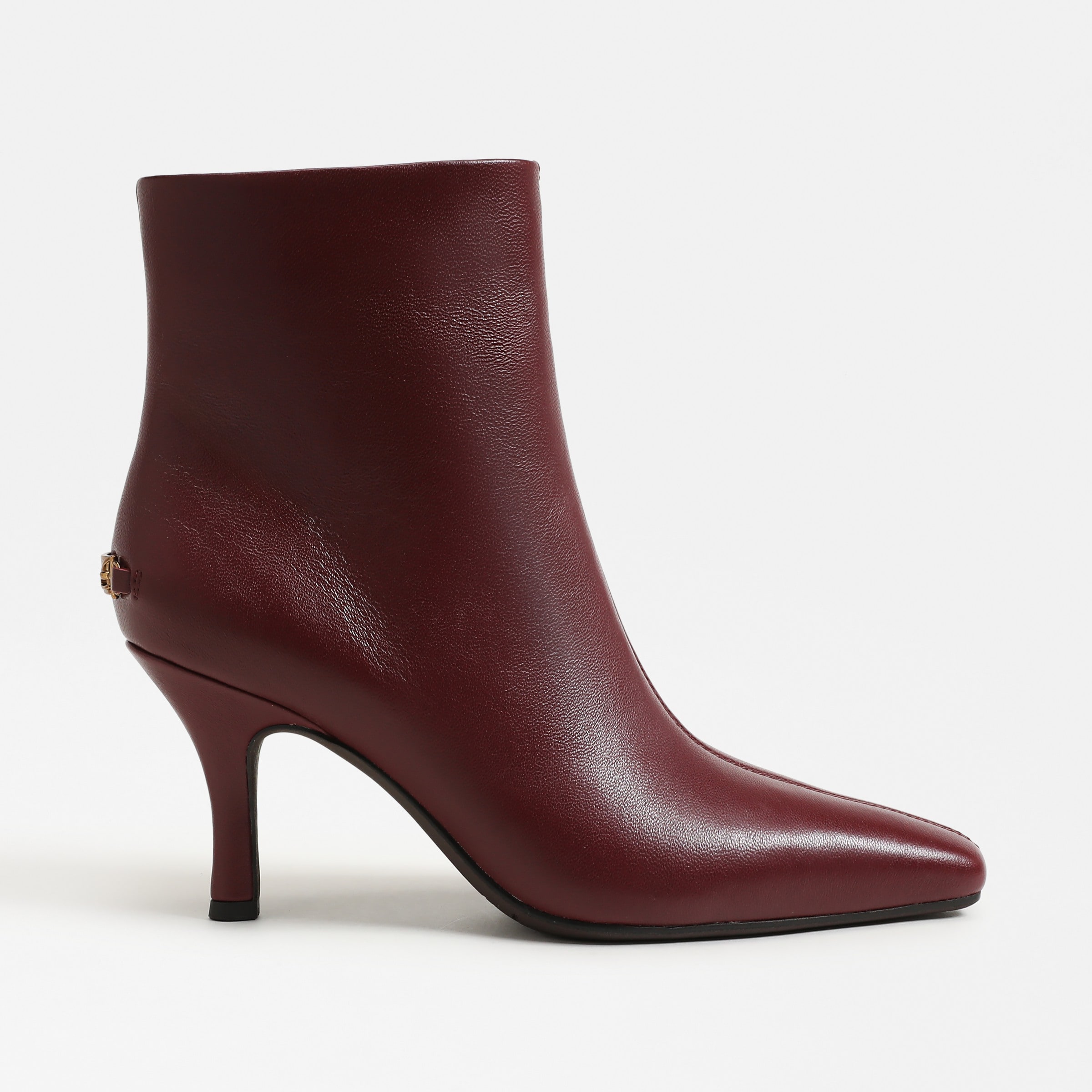 boots featuring the laura heeled dress bootie in chianti red 