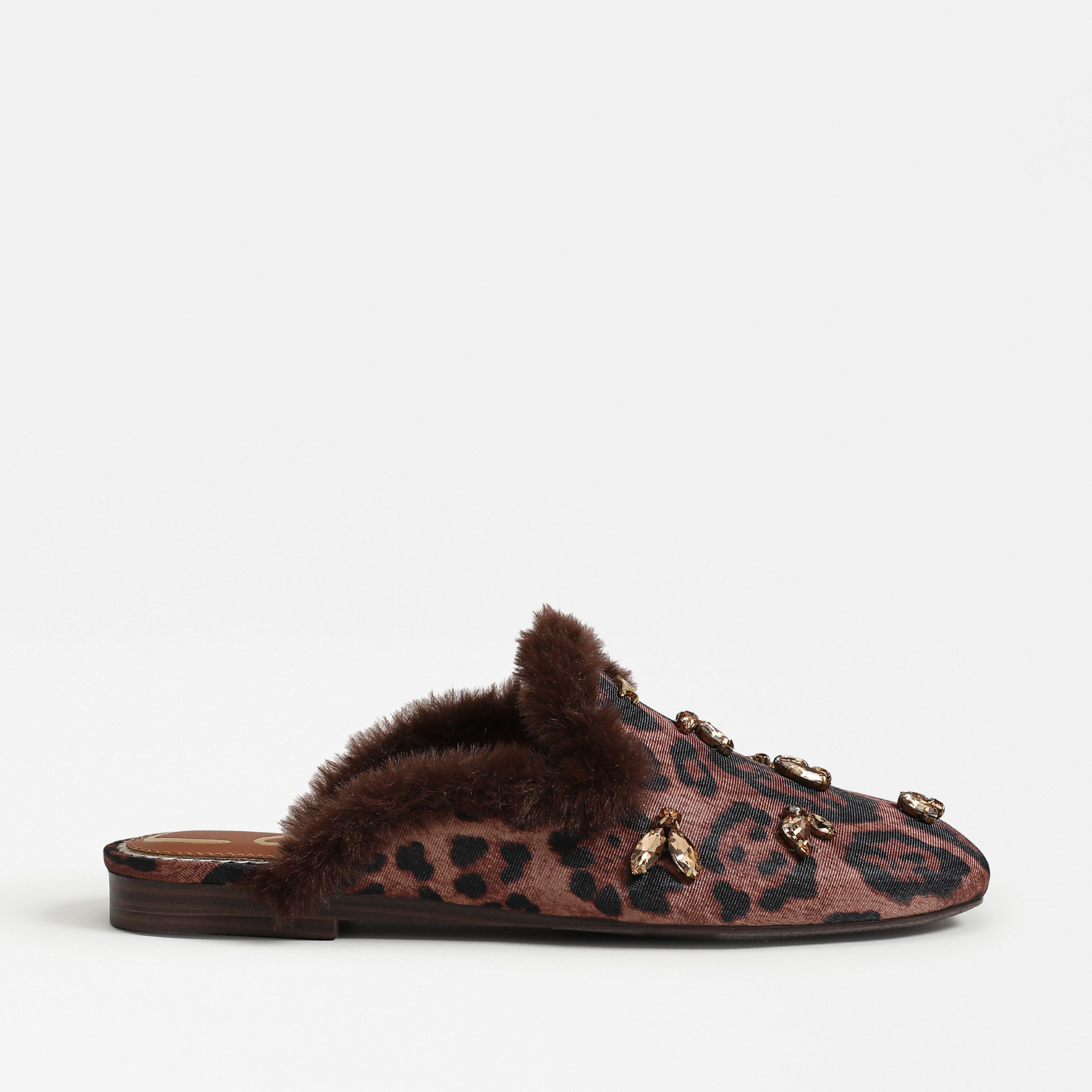 mules featuring the tillie mule in cognac black pattern