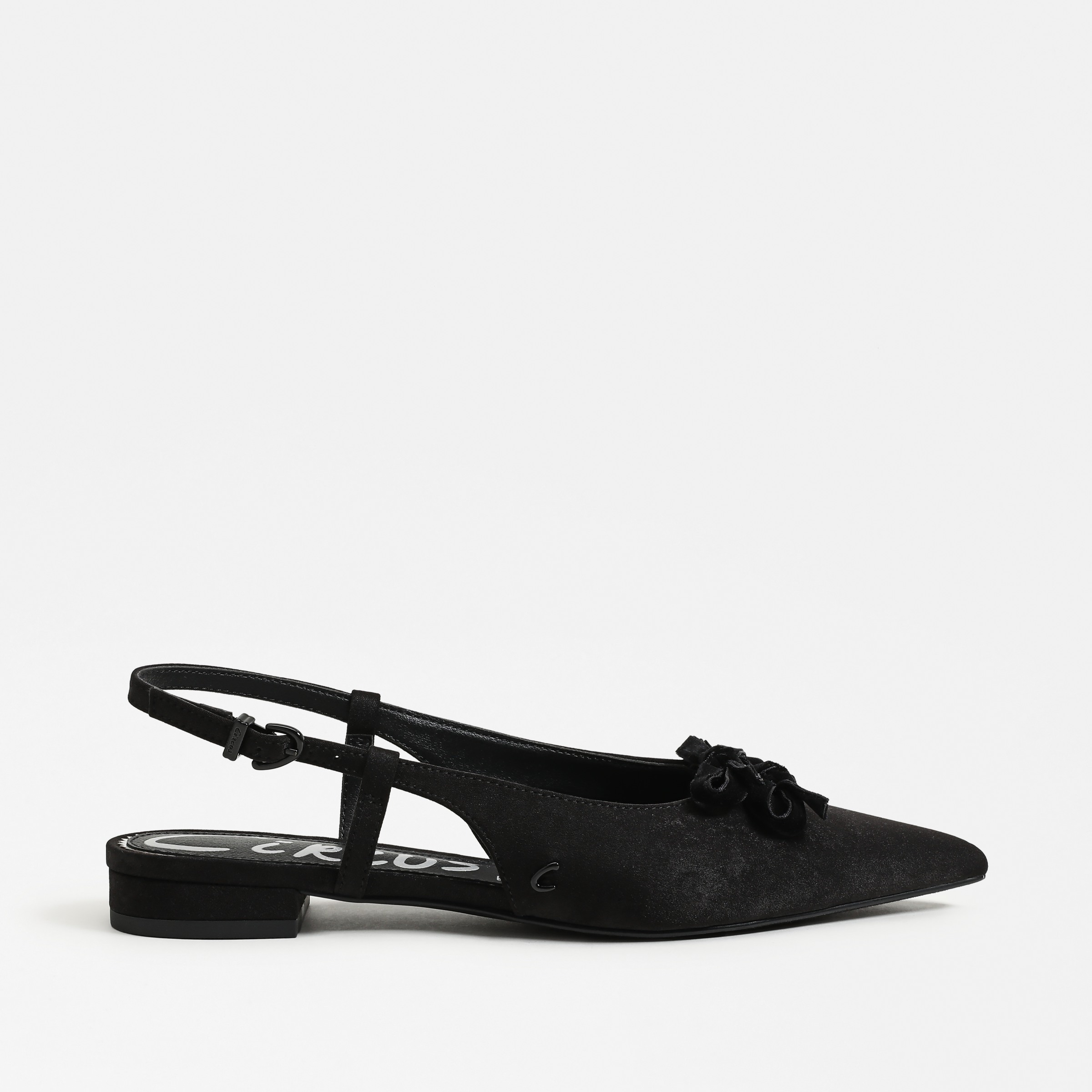 flats featuring the delanie in black