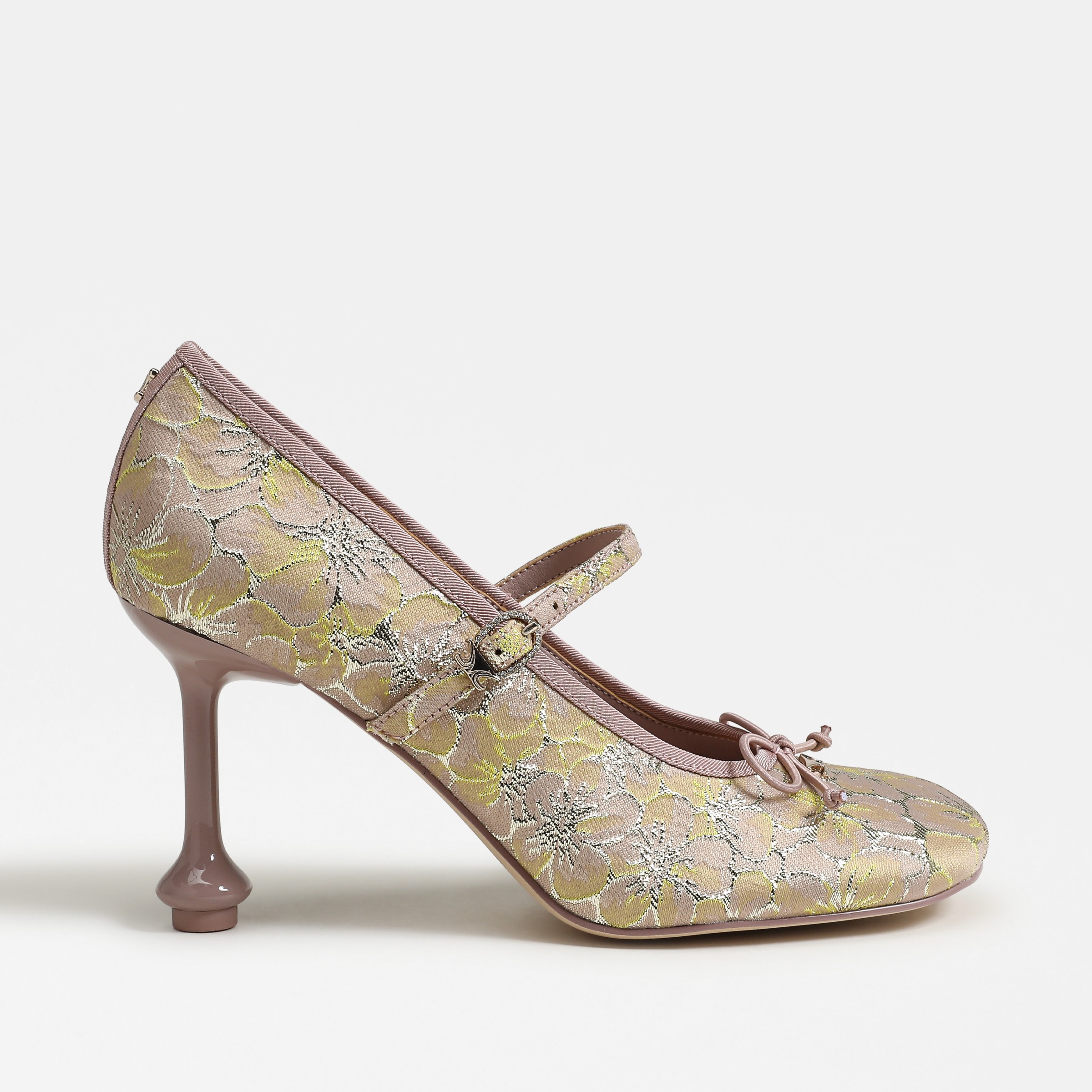 heels featuring the vivian mary jane pump in ballet blush pattern