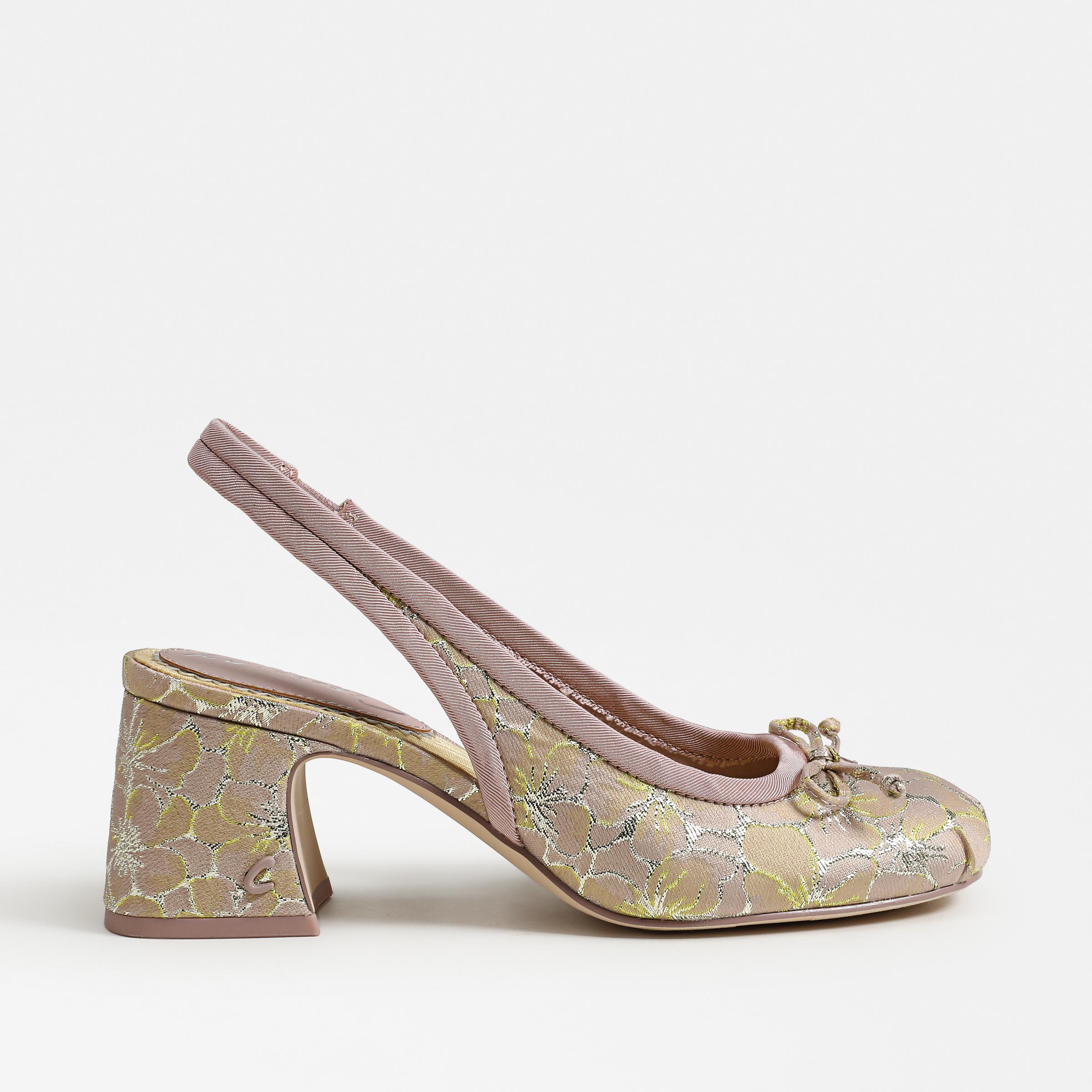 heels featuring the diane in bellet blush pattern