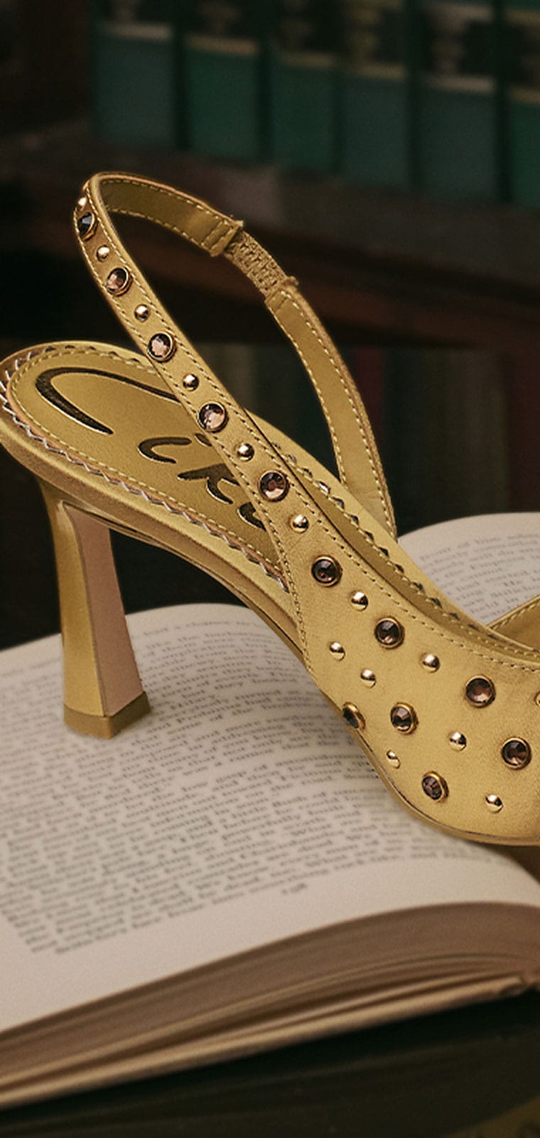 tallie sllingback pump in golden pear