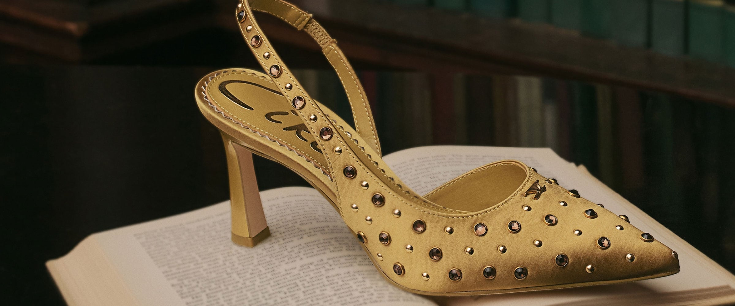 tallie sllingback pump in golden pear