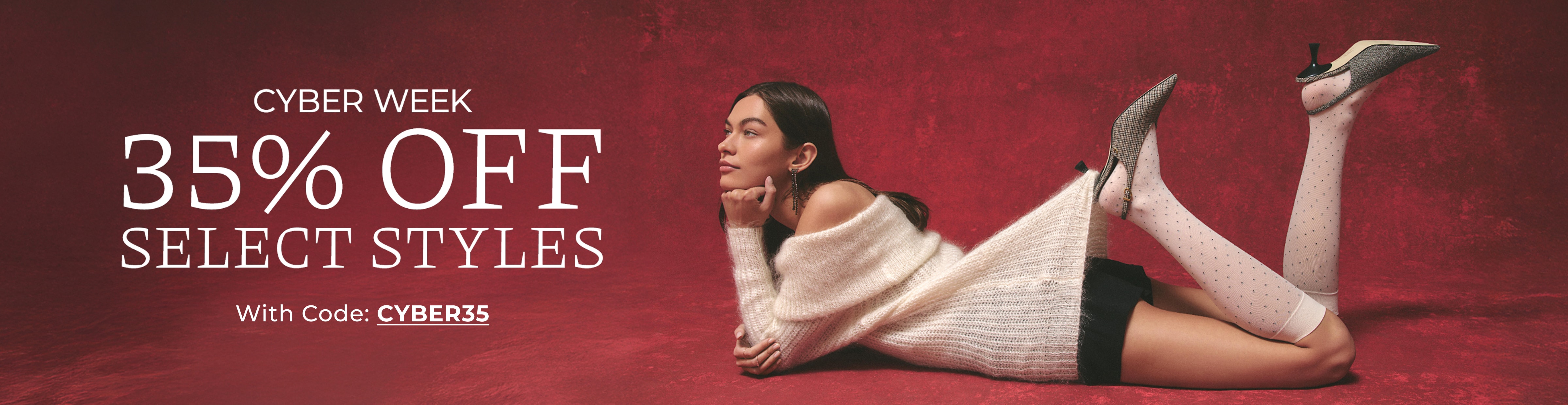 cyber week! shop 35% off select styles with code CYBER35