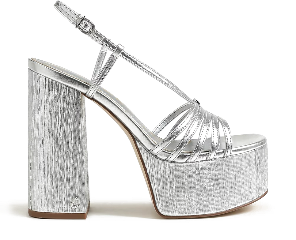 siena pump in silver