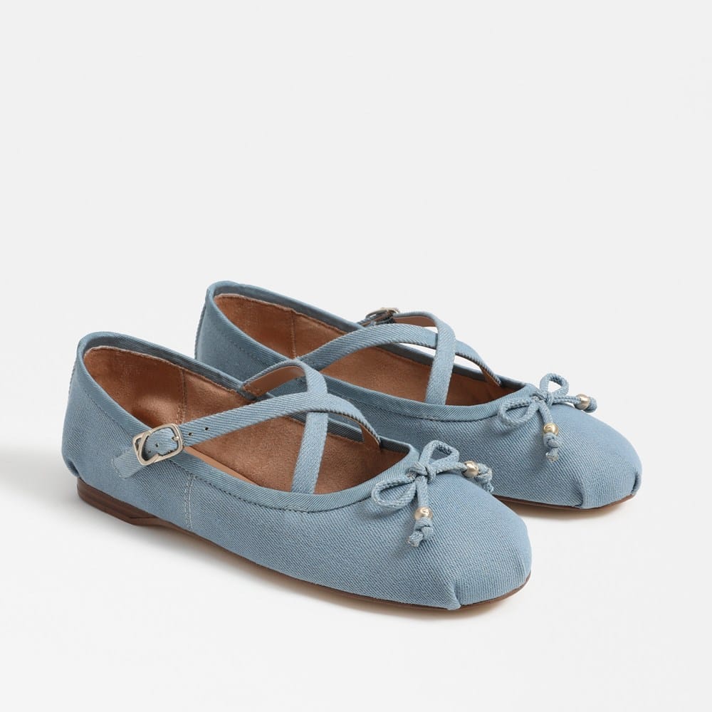 Sam Edelman Nori Ballerine Donna | Pelle Morbida Color Avorio | Punta Stretta | Numero 38 EU | Scarpe Senza Tacco Eleganti