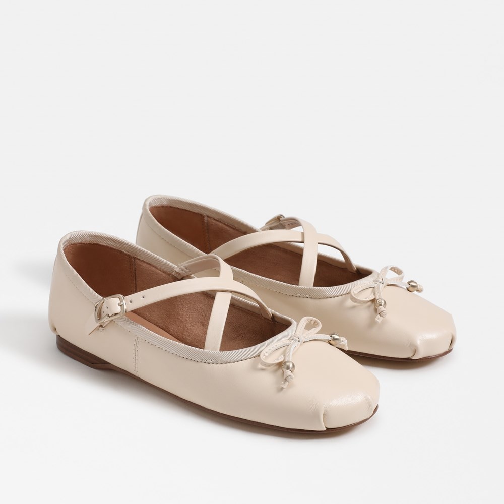 Amazon.com | JiangWei Shu Women's Ballet Flat Solid Slip On