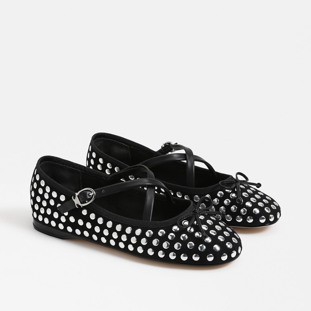 Amazon.com | JiangWei Shu Women's Ballet Flat Solid Slip On