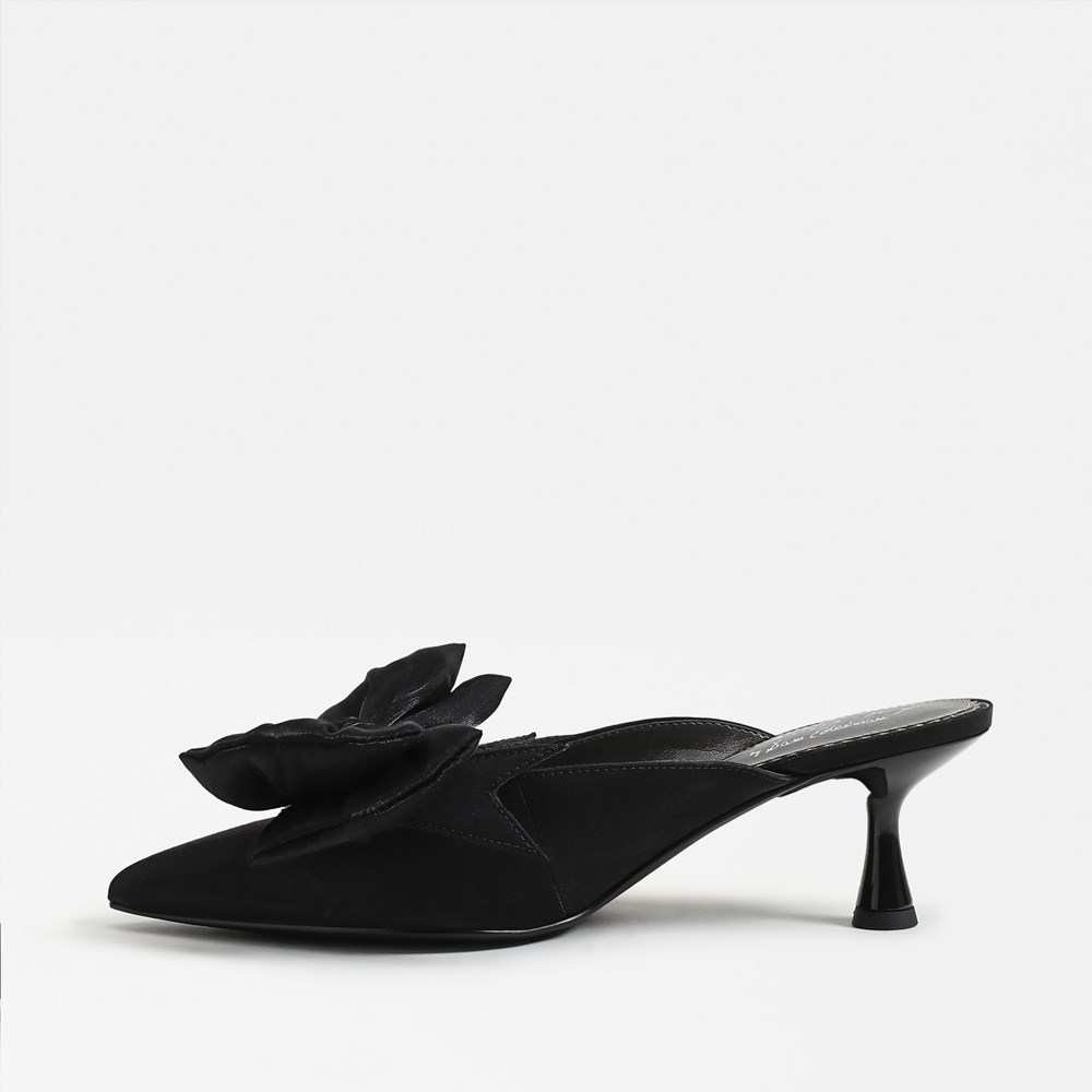 Bow mule heels on sale