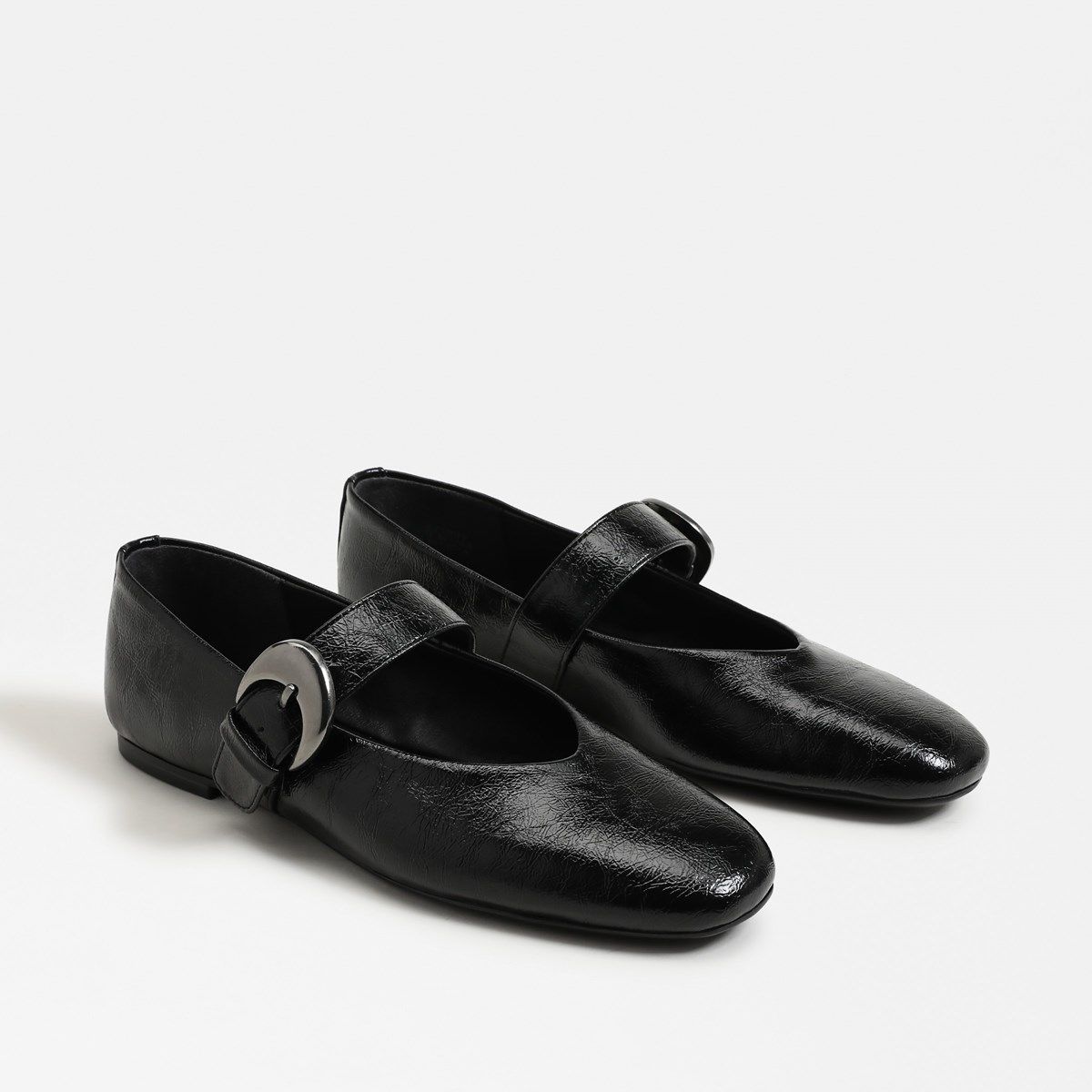 princess polly baby blue dress Black Flats for Women