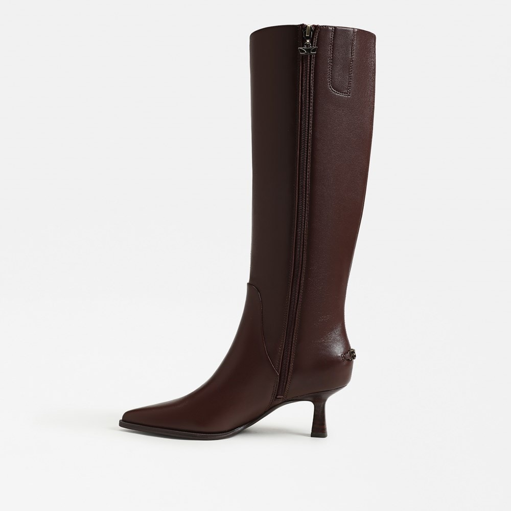 (取寄) サーカスNYバイサムエデルマン レディース ユリア Circus NY by Sam Edelman women Yulia Rich Pecan Leather Wide Calf Circus NY by Sam Edelman Yulia Knee High Boot | Womens Boots