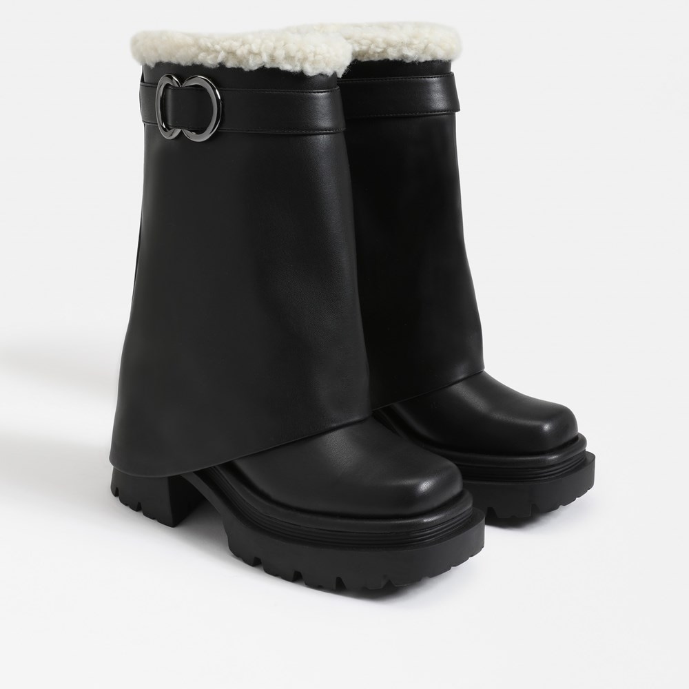 Sam edelman fur lined boots sales